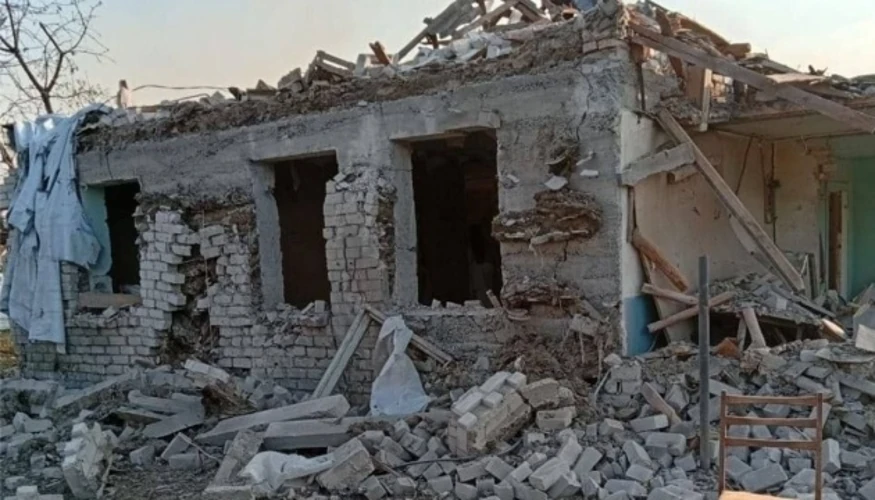 Вантажні автомобілі із зерном, пошкоджені внаслідок нічного удару в Ізмаїльському районі Одеської області