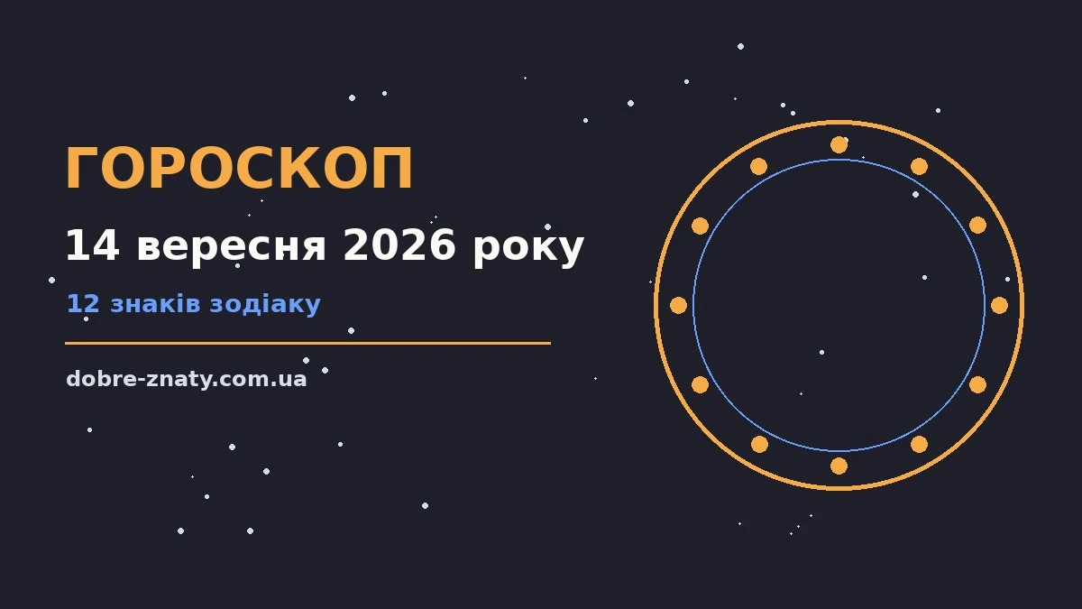 Гороскоп на 14 вересня 2026 року: що варто врахувати для грошей і кохання