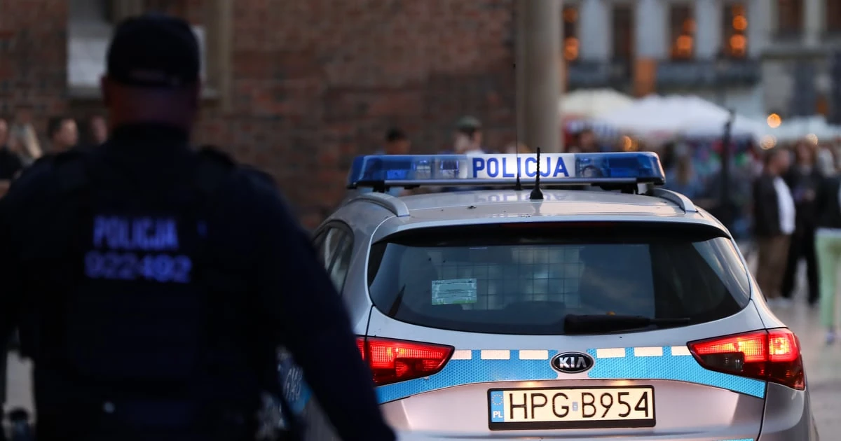 Польська поліція біля місця події